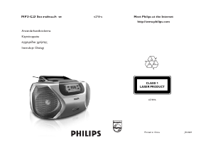 Bruksanvisning Philips AZ1816 Stereoanläggning