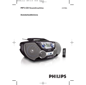 Bruksanvisning Philips AZ1826 Stereoanläggning