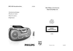 Manual Philips AZ1830 Aparelho de som