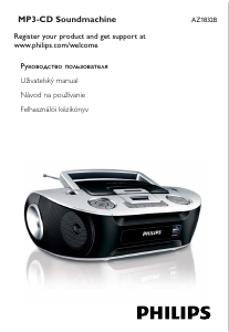 Návod Philips AZ1832B Stereo súprava