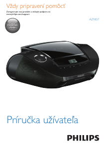 Návod Philips AZ1837 Stereo súprava