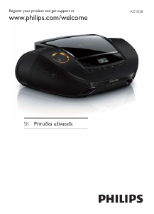 Návod Philips AZ1838 Stereo súprava