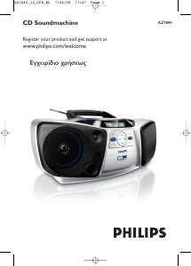Manual Philips AZ1840 Stereo-set