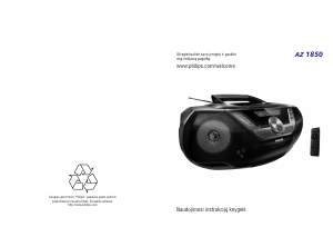 Vadovas Philips AZ1850 Stereofoninis rinkinys