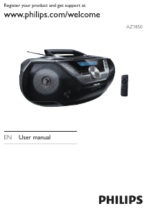 Manual Philips AZ1850 Stereo-set