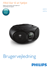 Brugsanvisning Philips AZ215R Stereo sæt
