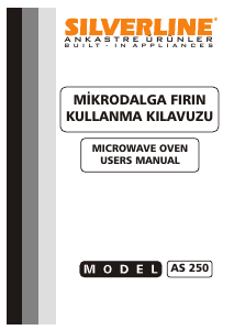 Bruksanvisning Silverline AS 250 Mikrovågsugn