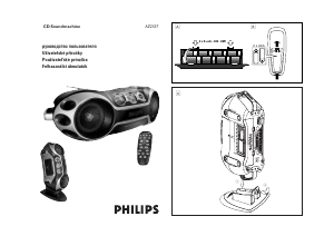 Návod Philips AZ2537 Stereo súprava