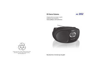 Vadovas Philips AZ302 Stereofoninis rinkinys