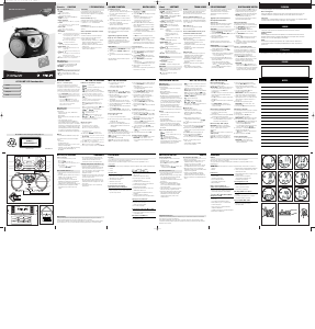 Bruksanvisning Philips AZ3038 Stereoanläggning