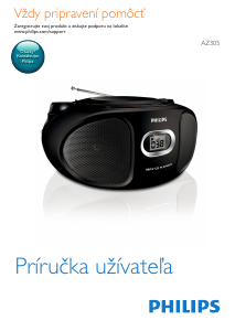 Návod Philips AZ305 Stereo súprava