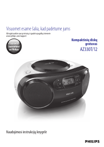 Vadovas Philips AZ330T Stereofoninis rinkinys