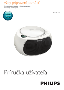 Návod Philips AZ380W Stereo súprava