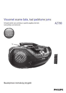 Vadovas Philips AZ780 Stereofoninis rinkinys