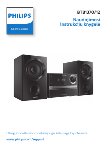 Vadovas Philips BTB1370 Stereofoninis rinkinys