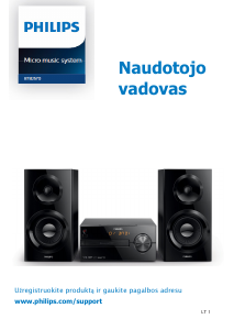 Vadovas Philips BTB2570 Stereofoninis rinkinys