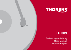 Bedienungsanleitung Thorens TD 309 Plattenspieler