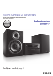 Vadovas Philips BTD5210 Stereofoninis rinkinys