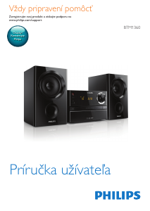 Návod Philips BTM1360 Stereo súprava