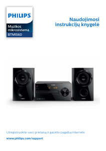 Vadovas Philips BTM1560 Stereofoninis rinkinys