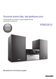 Vadovas Philips BTM2335 Stereofoninis rinkinys