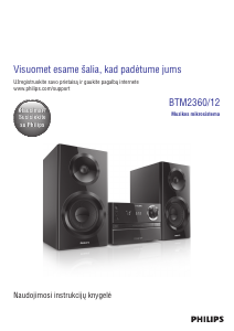 Vadovas Philips BTM2360 Stereofoninis rinkinys