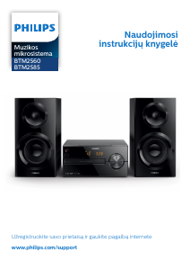 Vadovas Philips BTM2560 Stereofoninis rinkinys