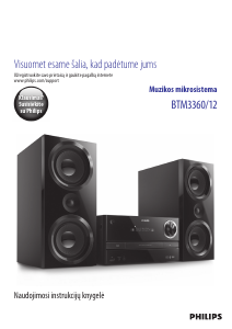 Vadovas Philips BTM3360 Stereofoninis rinkinys