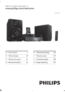 Bruksanvisning Philips DCD322 Stereoanläggning