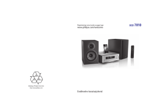 Kasutusjuhend Philips DCD7010 Stereokomplekt