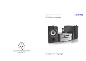Vadovas Philips DCD8000 Stereofoninis rinkinys