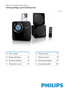 Bruksanvisning Philips DCM105 Stereoanläggning