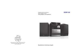 Vadovas Philips DCM1130 Stereofoninis rinkinys