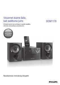 Vadovas Philips DCM1170 Stereofoninis rinkinys