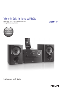 Rokasgrāmata Philips DCM1170 Mūzikas centrs