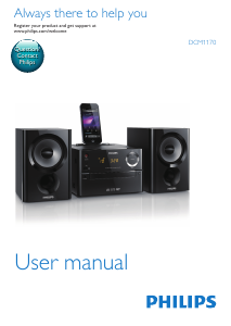 Manual Philips DCM1170 Stereo-set