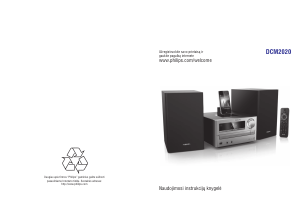 Vadovas Philips DCM2020 Stereofoninis rinkinys
