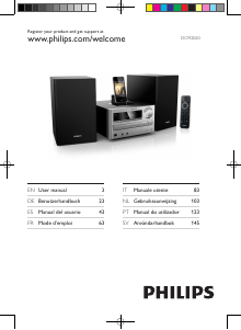 Bruksanvisning Philips DCM2020 Stereoanläggning