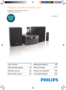 Bruksanvisning Philips DCM2025 Stereoanläggning