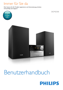 Bedienungsanleitung Philips DCM2330 Stereoanlage