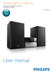 Manual Philips DCM2330 Stereo-set