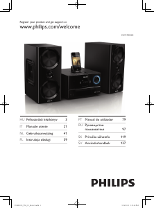Manual Philips DCM3020 Aparelho de som