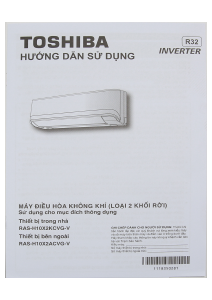 Hướng dẫn sử dụng Toshiba RAS-H10X2KCVG-V Máy điều hòa không khí