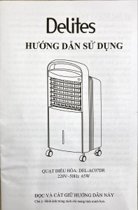 Hướng dẫn sử dụng Delites DEL-AC07DR Quạt