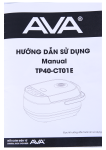 Hướng dẫn sử dụng AVA TP40-CT01E Nồi cơm điện