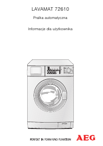 Instrukcja AEG L72610 Pralka