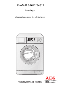 Mode d’emploi AEG-Electrolux L52612 Lave-linge