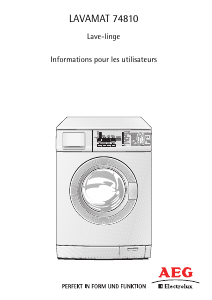 Mode d’emploi AEG-Electrolux L74810 Lave-linge