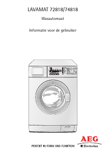 Handleiding AEG-Electrolux L74818 Wasmachine