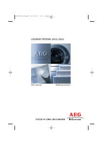 Manual AEG-Electrolux LR2652 Washing Machine